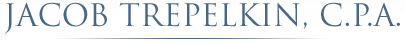Jacob Trepelkin, C.P.A. Tax Preparation Prospect Heights, IL 60070 Logo